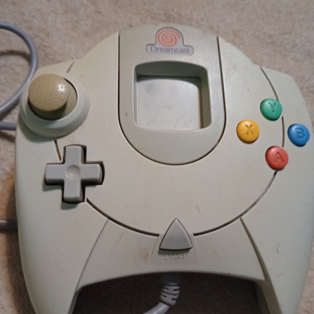 Sega Dreamcast Controller White HKT-7700 Official Wired Gamepad OEM Retro Gaming
